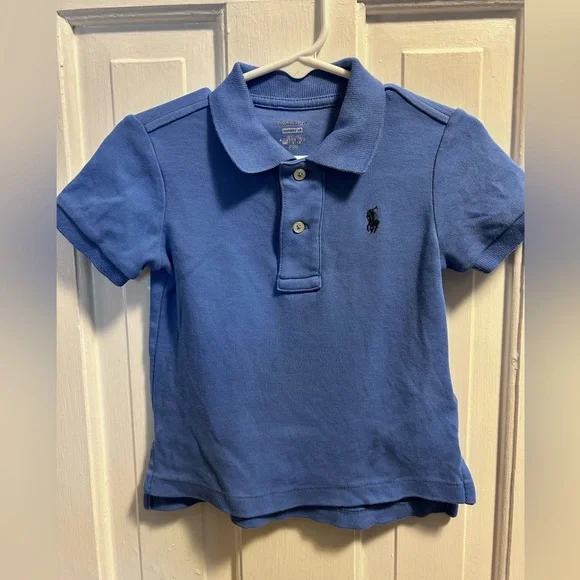 Polo Ralph Lauren Kids クラシック Fit Cotton Mesh Polo (Big Kids) キッズ・ジュニア Shir Ralph Lauren - Boys Classic Blue Piqué Polo | Childrensalon Outlet